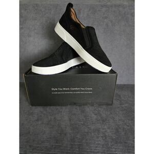 Vionic Kimmie Perf Slip-On Sneaker Black Suede Women's Size 7M, Brand New